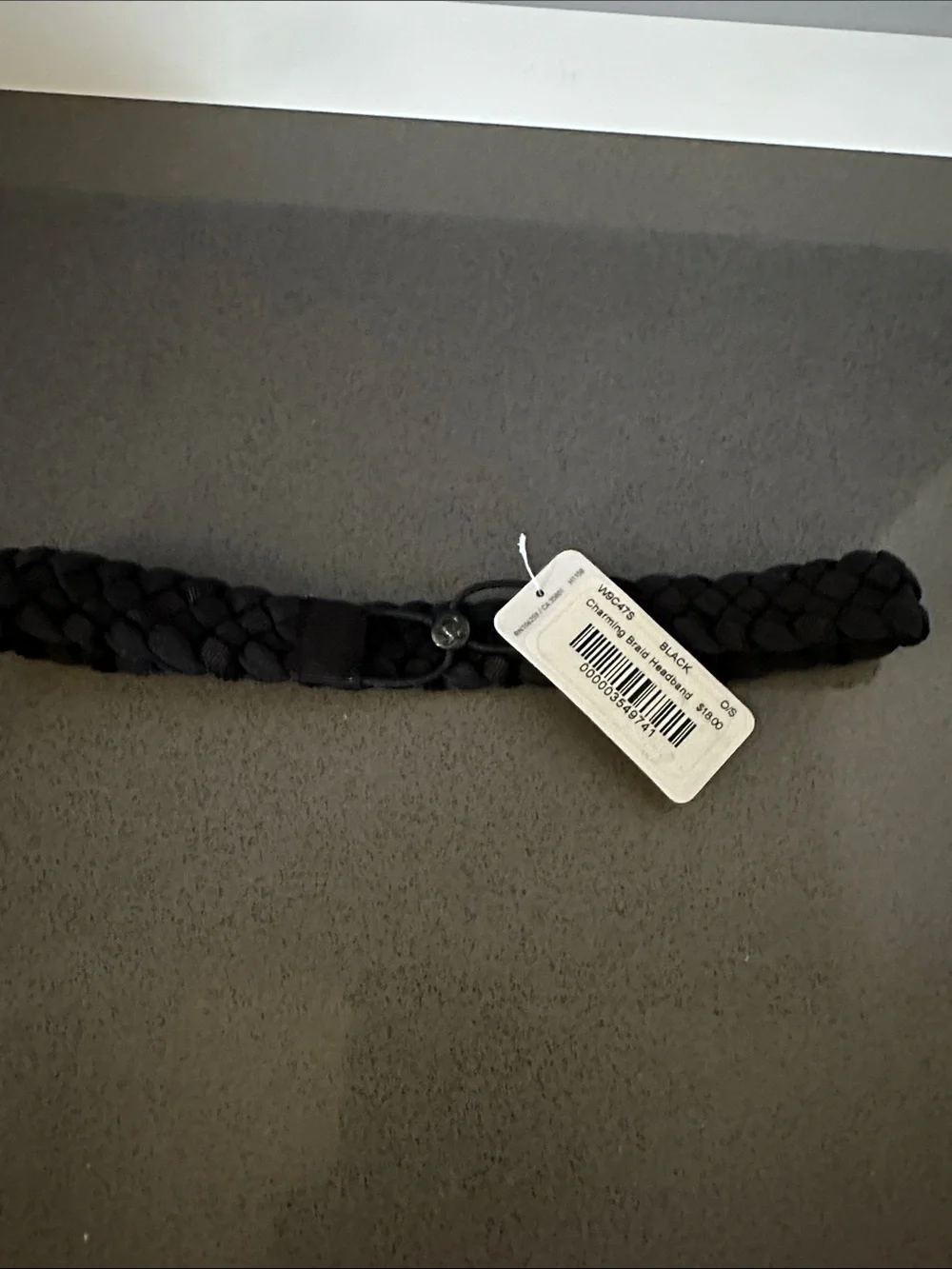 lululemon athletica Black Braided Stretch Headband